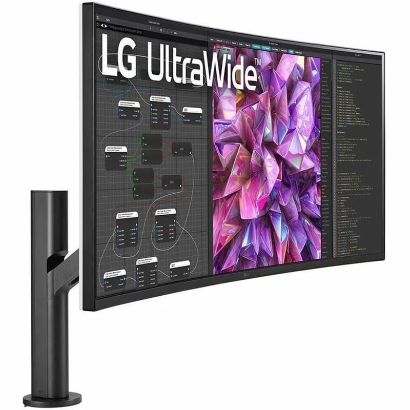 LG 38BQ88C-W 38" Class WQXGA Curved Screen LCD Monitor - 21:9 - Thumbnail 1