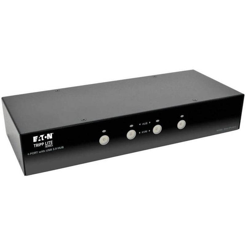 Tripp Lite by Eaton 4-Port DisplayPort KVM Switch with Audio Cables and USB 3.0 SuperSpeed Hub - Thumbnail 1