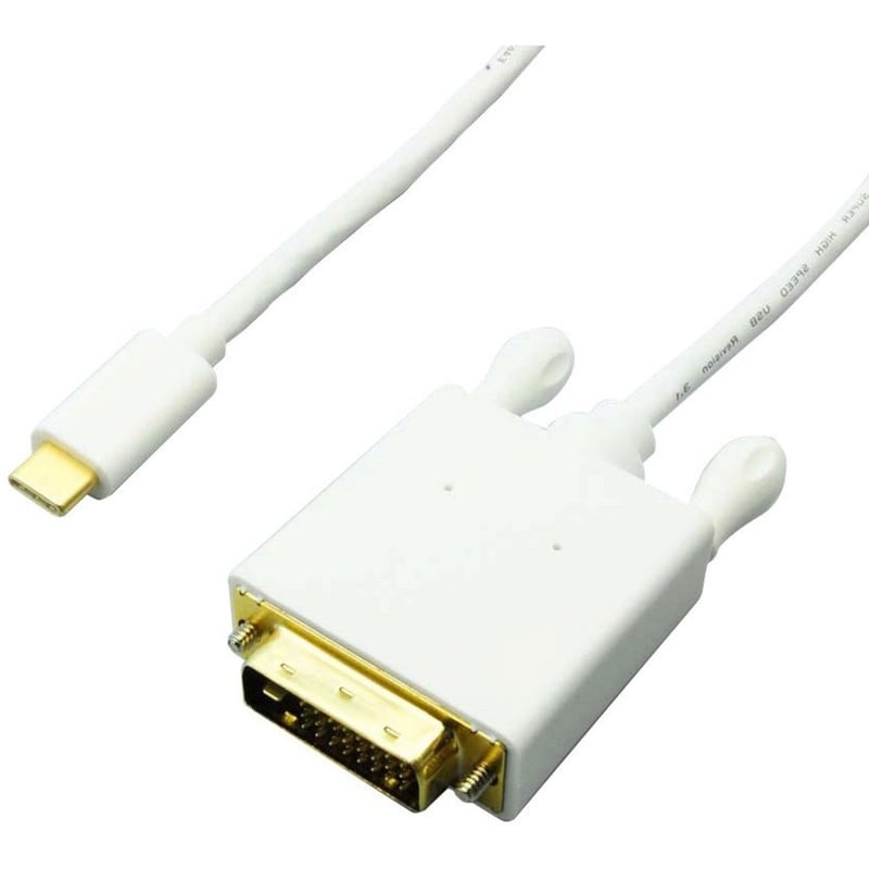 4XEM USB-C to DVI Cable - 6FT- White - Thumbnail 1