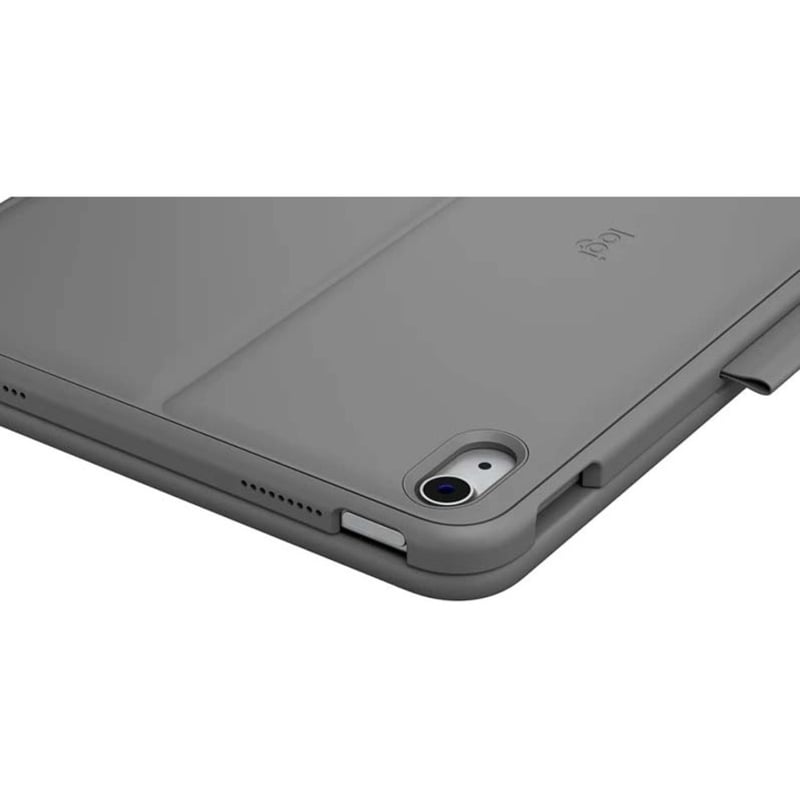 Logitech Slim Folio Carrying Case for 10.9" Apple, Logitech iPad (10th Generation) Tablet - Oxford Gray - Thumbnail 4