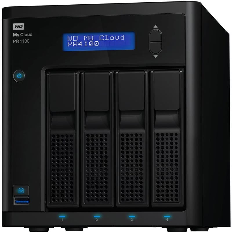 WD 24TB My Cloud PR4100 Pro Series Media Server with Transcoding, NAS - Network Attached Storage - Thumbnail 1