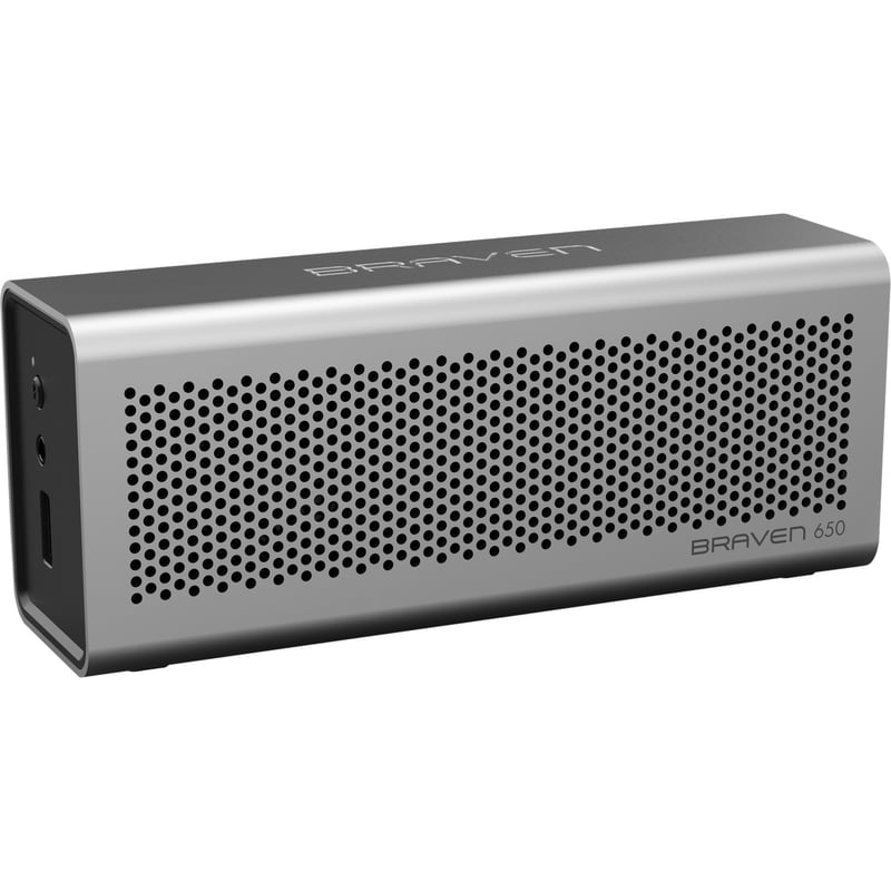 Braven 650 Portable Bluetooth Speaker System - 3 W RMS - Silver - Thumbnail 1