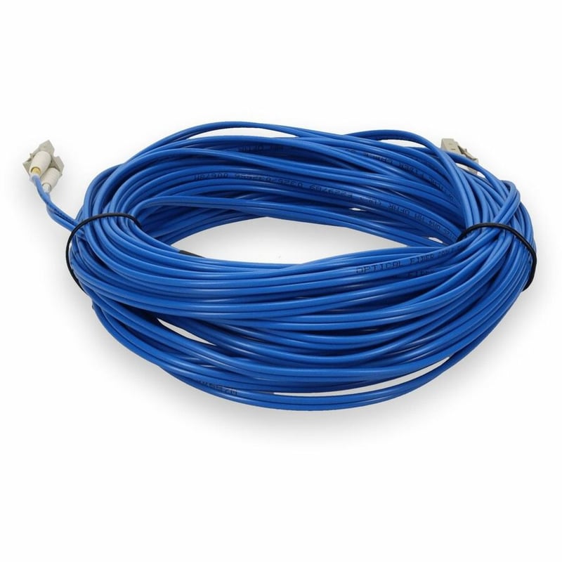 AddOn 30m LC to LC Blue OM4 Duplex OFNR (Riser-Rated) Fiber Patch Cable - Thumbnail 4
