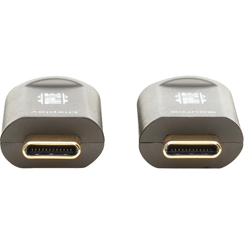 Tripp Lite by Eaton USB-C to USB-C Plenum-Rated Fiber Active Optical Cable (AOC) - 4K 60 Hz HDR 4:4:4 M/M Black 30 m (98 ft.) - Thumbnail 3