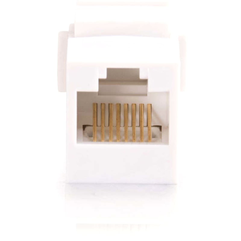C2G RJ45 (8P8C) Coupler Keystone Insert Module - White - Thumbnail 2
