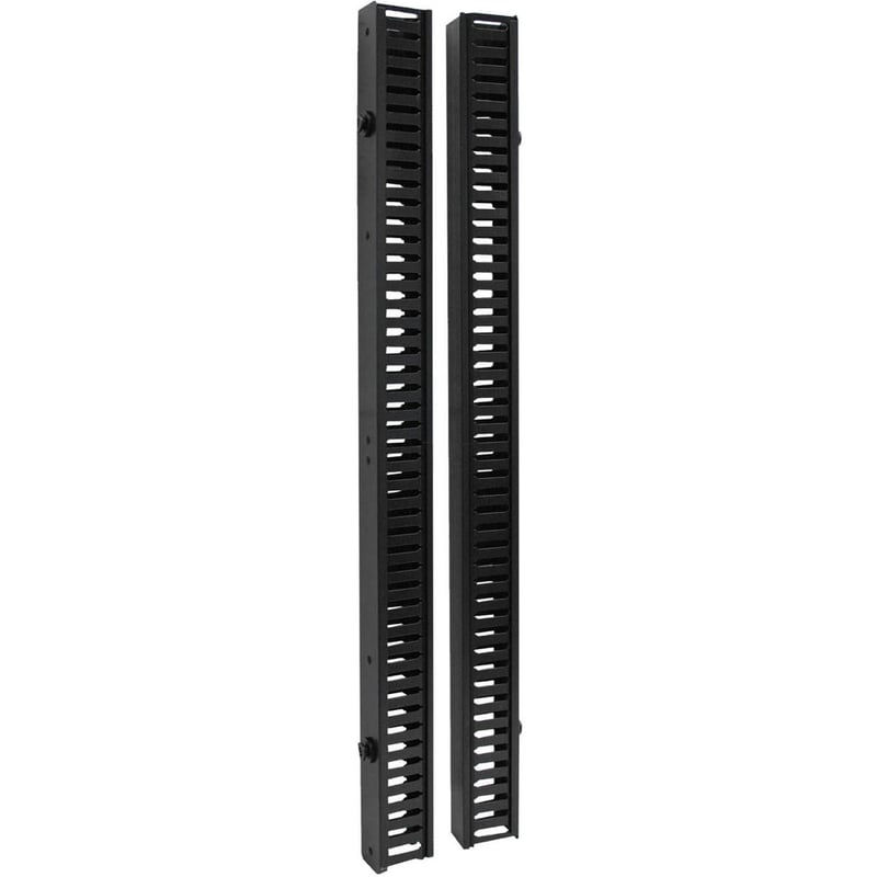 Tripp Lite by Eaton SmartRack 6 ft. (1.83 m) Vertical Cable Manager - Double finger duct with cover & toolless mounting - Thumbnail 1