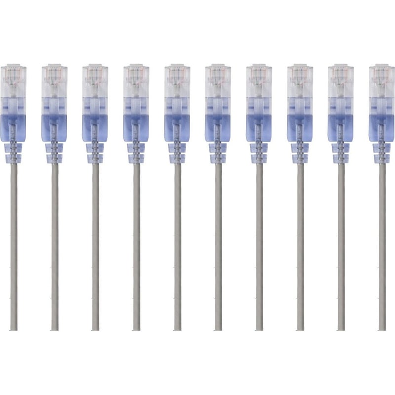 SLIM CAT6A CABLE - 10PK_ 7FT BULE - Thumbnail 1