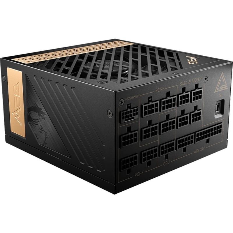 MSI MEG Ai1300P PCIE5 1300W Power Supply - Thumbnail 4