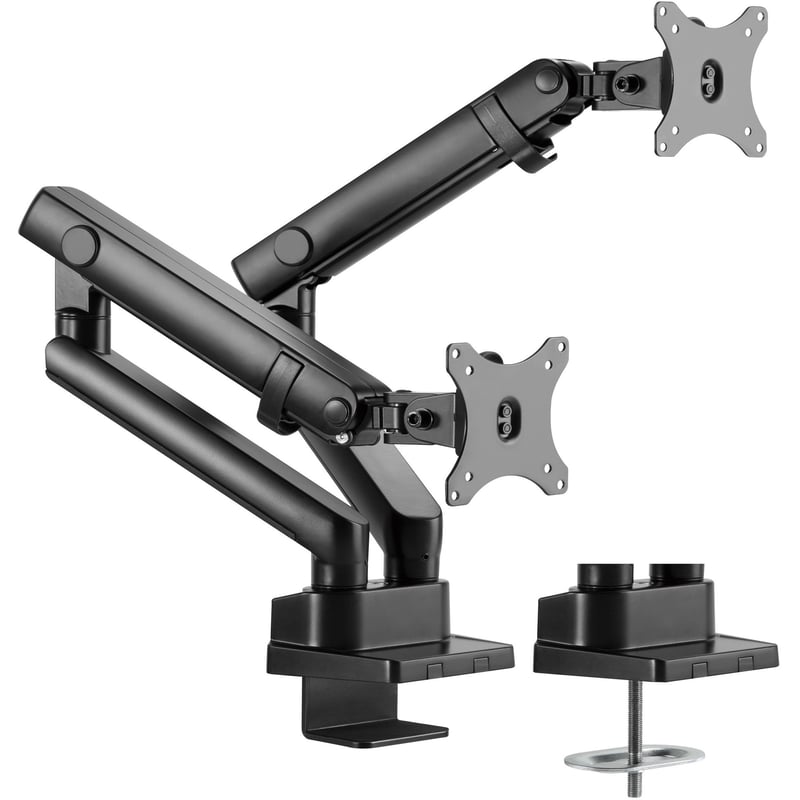 Amer Mounting Arm for Curved Screen Display, Flat Panel Display - Matte Black - Thumbnail 1