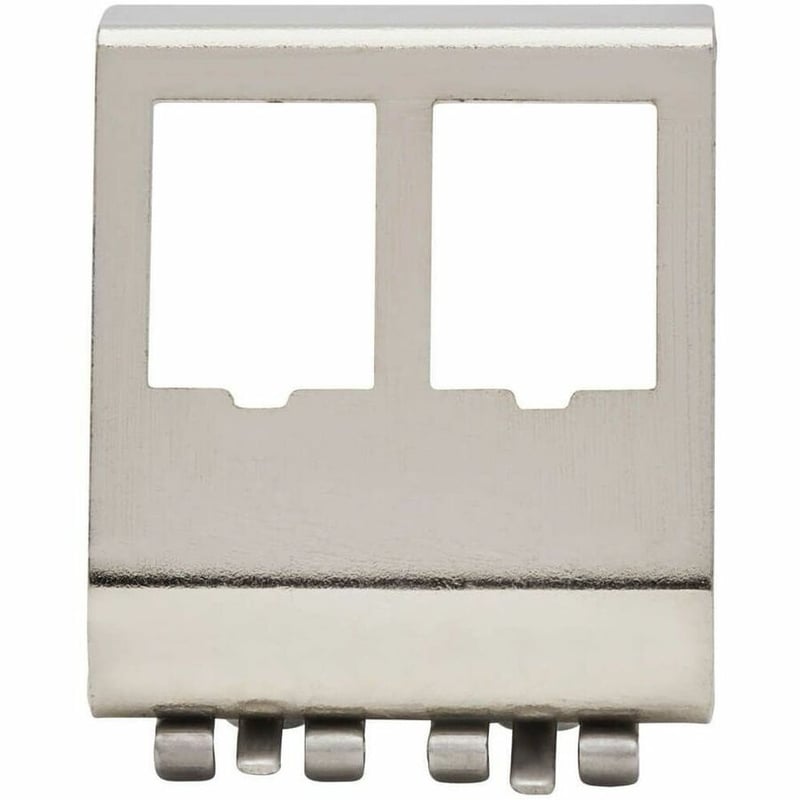 Tripp Lite by Eaton 2-Port Metal DIN-Rail Mounting Module for Snap-In Keystone Jacks and Couplers, Silver, TAA - Thumbnail 2