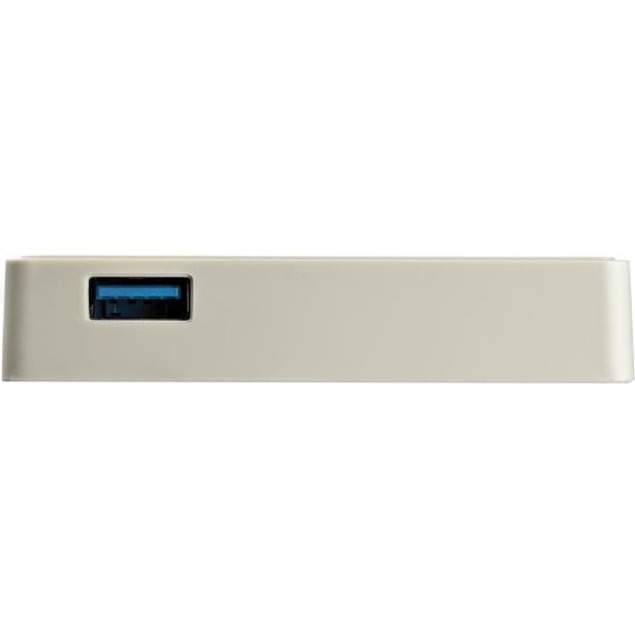 StarTech.com USB C to Gigabit Ethernet Adapter with USB A Port - White 1Gbps NIC USB 3.0/3.1 Type C to RJ45 Port/LAN Network Adapter TB3 - Thumbnail 4