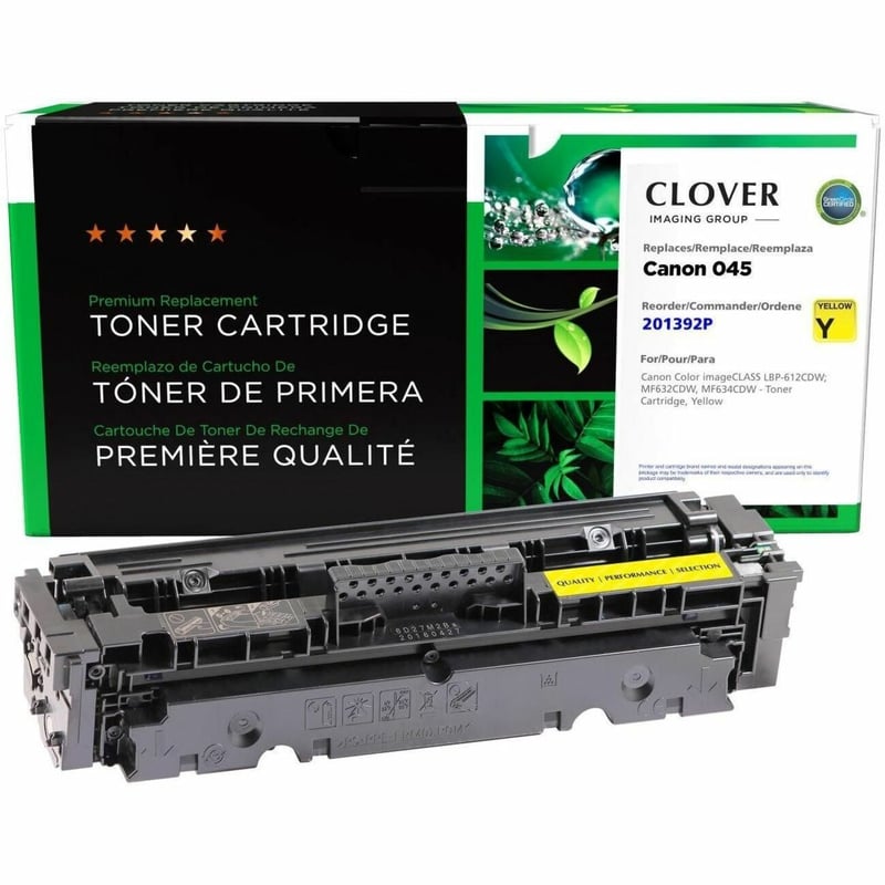Clover Imaging Remanufactured Yellow Toner Cartridge for Canon 045 (1239C001) - Thumbnail 1