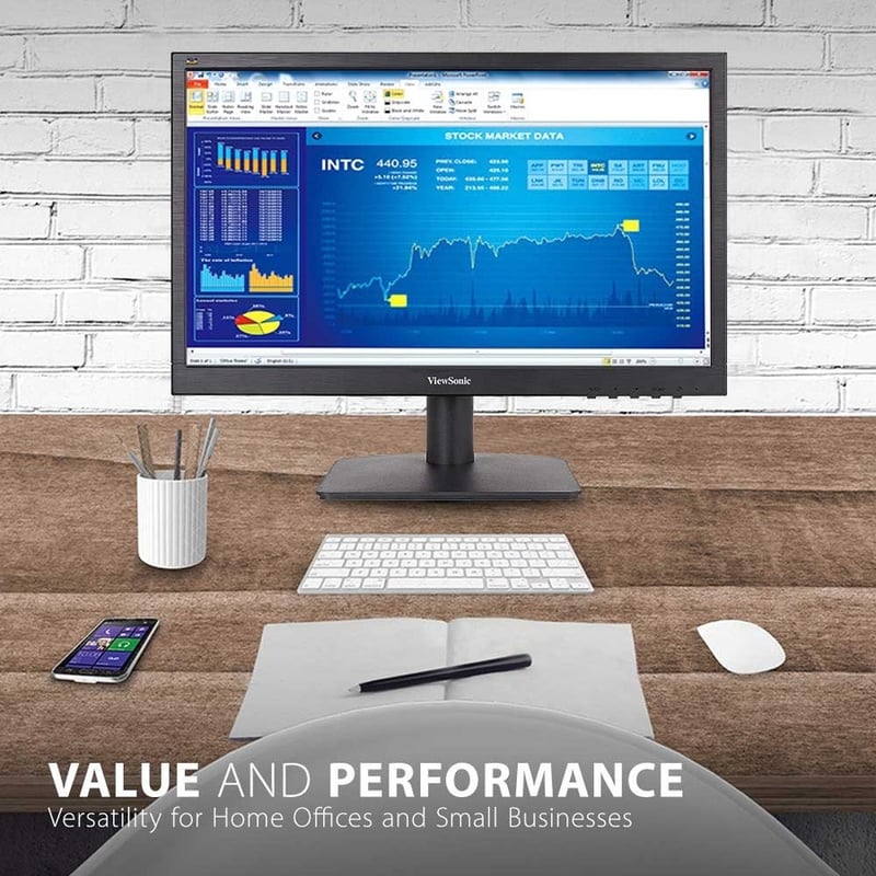 ViewSonic VA1903H 19-Inch WXGA 1366x768p 16:9 Widescreen Monitor with Enhanced View Comfort, Custom ViewModes and HDMI for Home and Office - Thumbnail 2