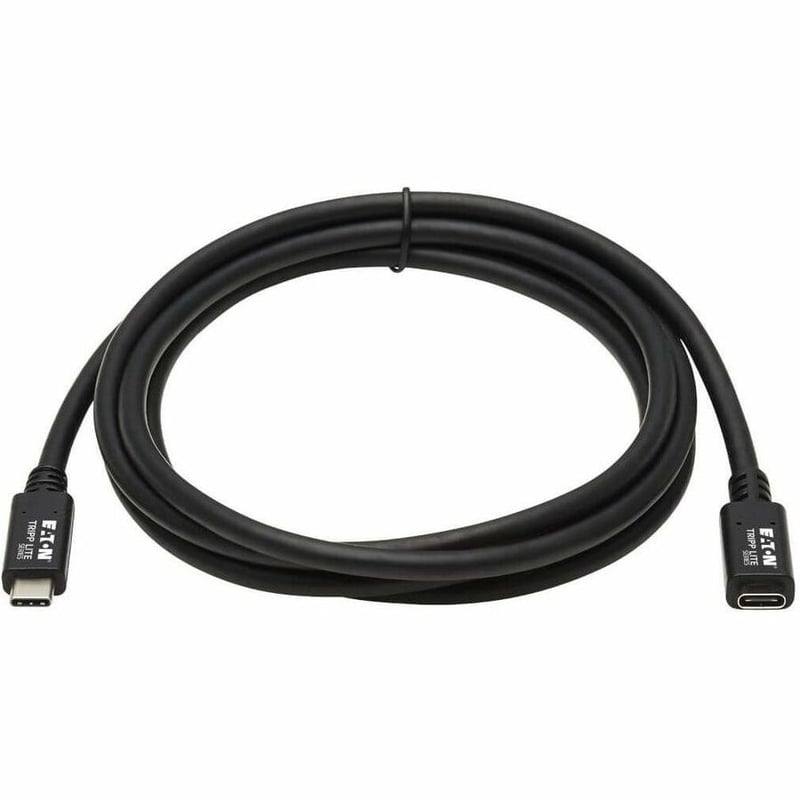 Tripp Lite by Eaton USB-C Extension Cable (M/F) - USB 3.2 Gen 1 (5 Gbps) Thunderbolt 3 Compatible Black 6 ft. (1.83 m) - Thumbnail 2