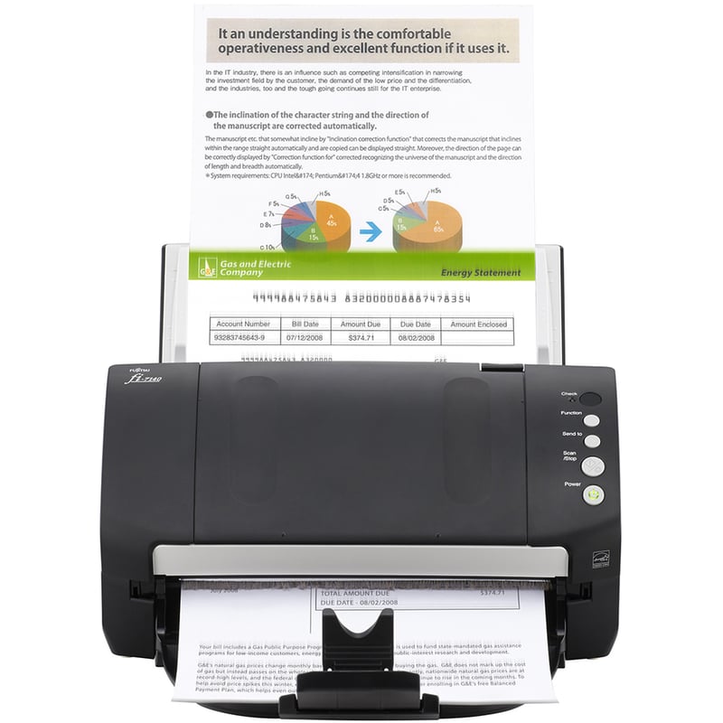Fujitsu fi-7140 Robust General Office Desktop Color Duplex Document Scanner with Auto Document Feeder (ADF) - Thumbnail 5