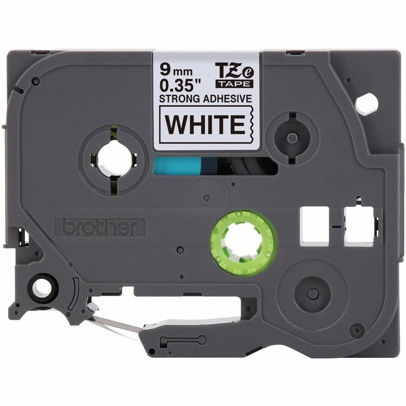BLACK/WHITE STRONG AD 9MM ON WHITE EXTRA-STRENGTH LAMINATED T - Thumbnail 2