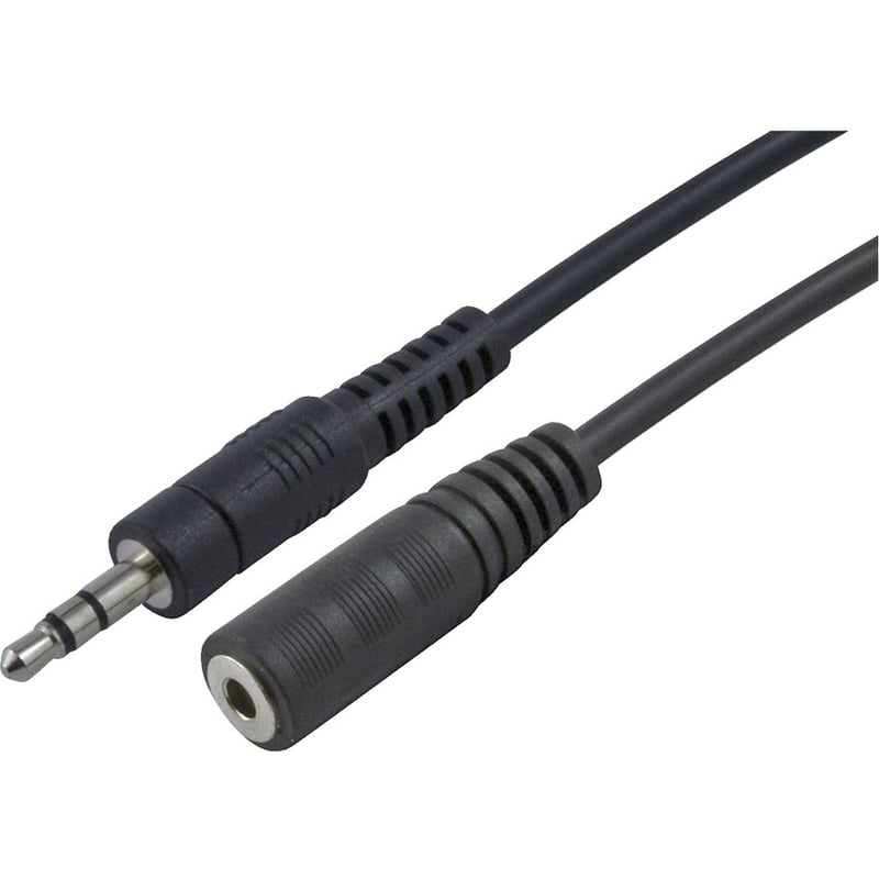 4XEM 15ft 3.5MM Stereo Mini Jack M/F Audio Extension Cable - Thumbnail 1
