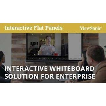 ViewSonic IFP7550 75 Inch ViewBoard 4K Interactive Flat Panel Display with 20-Point Touch, Integrated Microphone and HDMI, RJ45
