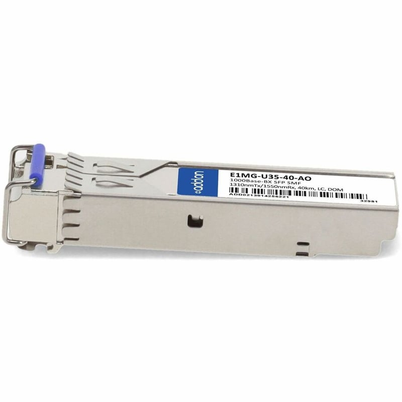 AddOn Brocade&reg; (Formerly) E1MG-U35-40 Compatible TAA 1000Base-BX SFP Transceiver (SMF, 1310nmTx/1550nmRx, 40km, LC, DOM) - Thumbnail 2