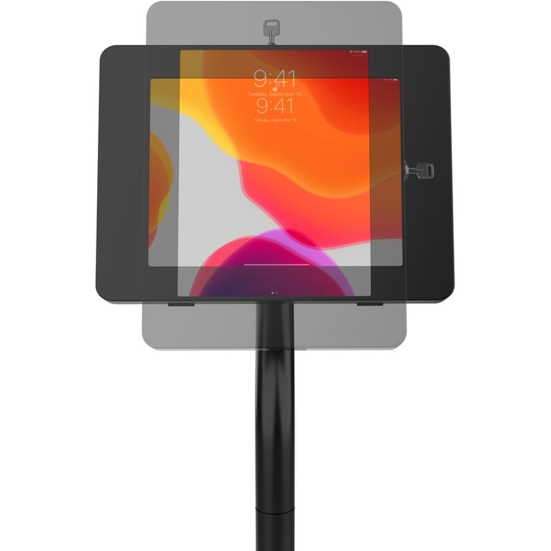 CTA Digital Premium Security Swan Neck Floor Stand with VESA Plate - Thumbnail 4