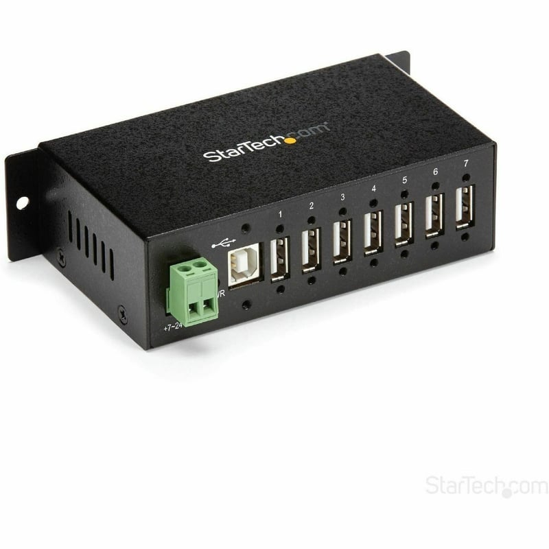 StarTech.com Mountable Rugged Industrial 7 Port USB 2.0 Hub - Thumbnail 1
