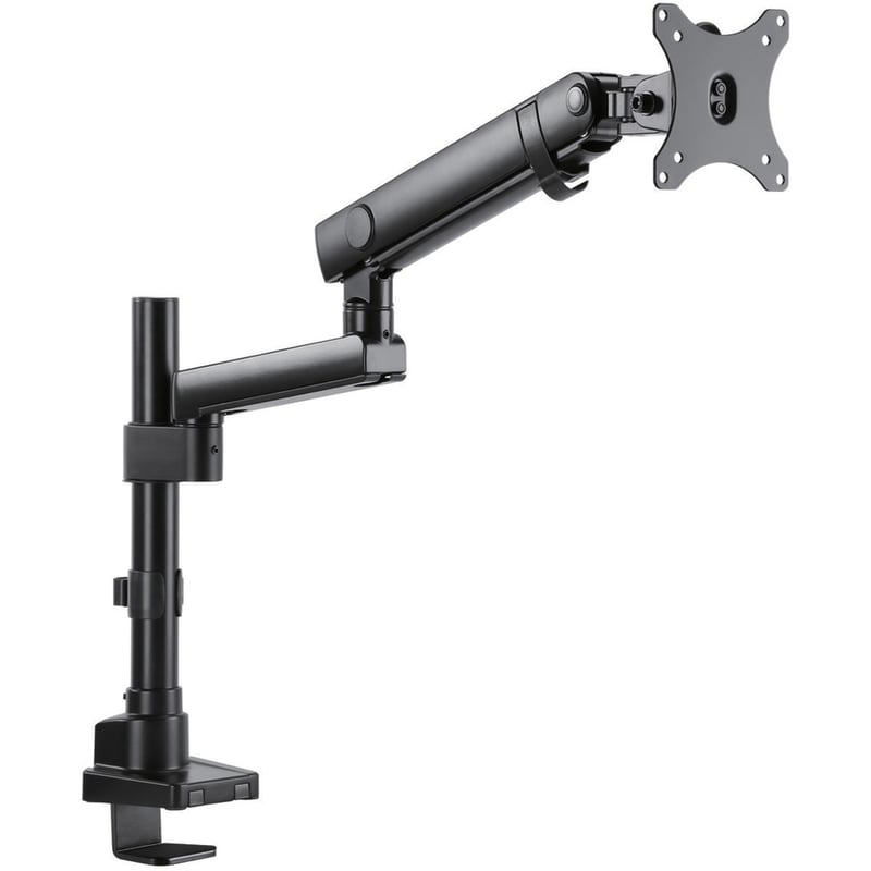 V7 DMPRO2TA-3N Desk Mount for Monitor - Matte Black - Thumbnail 4