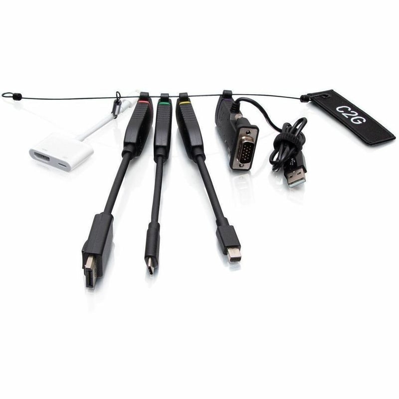 C2G Universal 4KHDMI Dongle AdapterRing with Color Coded Mini DisplayPort - Thumbnail 1