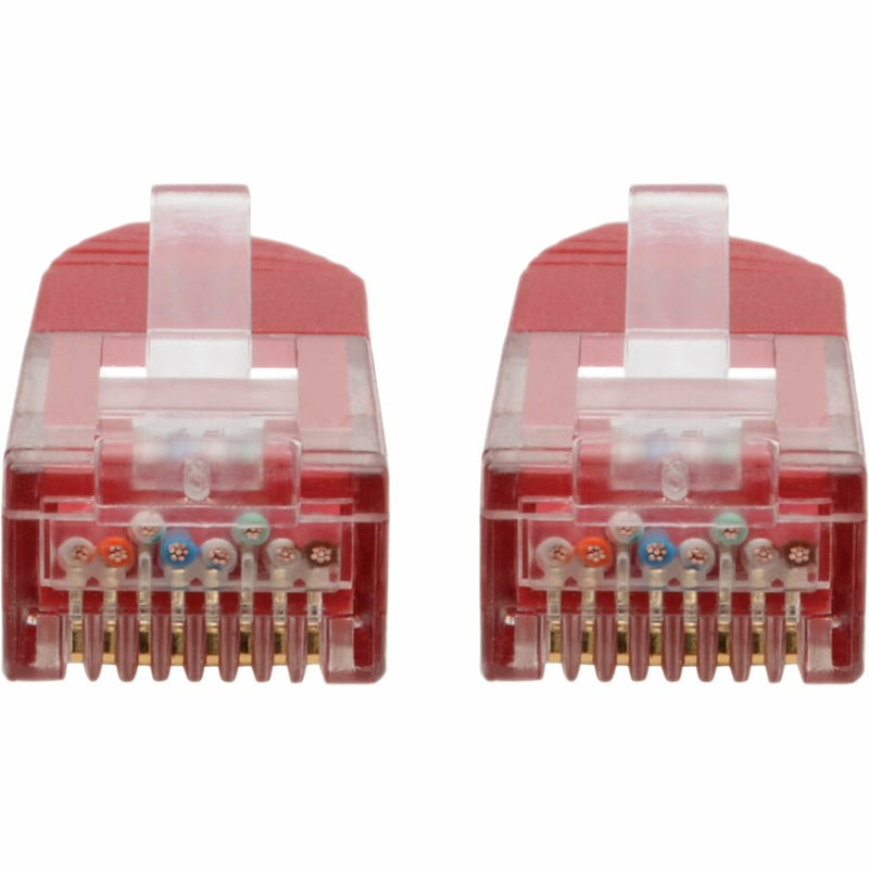 Eaton Tripp Lite Series Cat6 Gigabit Molded (UTP) Ethernet Cable (RJ45 M/M), PoE, Red, 1 ft. (0.31 m) - Thumbnail 3