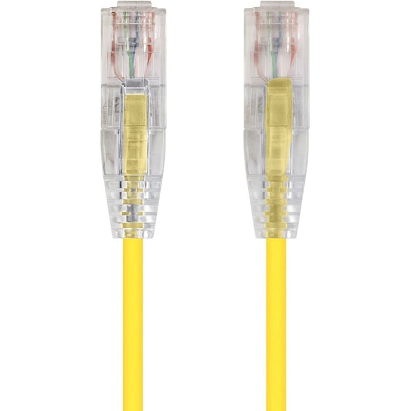 SLIMRUN CAT6 UTP CABLE-1FT YELLOW