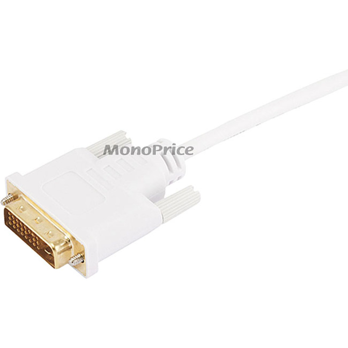 MINI DISPLAYPORT TO DVI CABLE-WHITE 10FT - Thumbnail 2