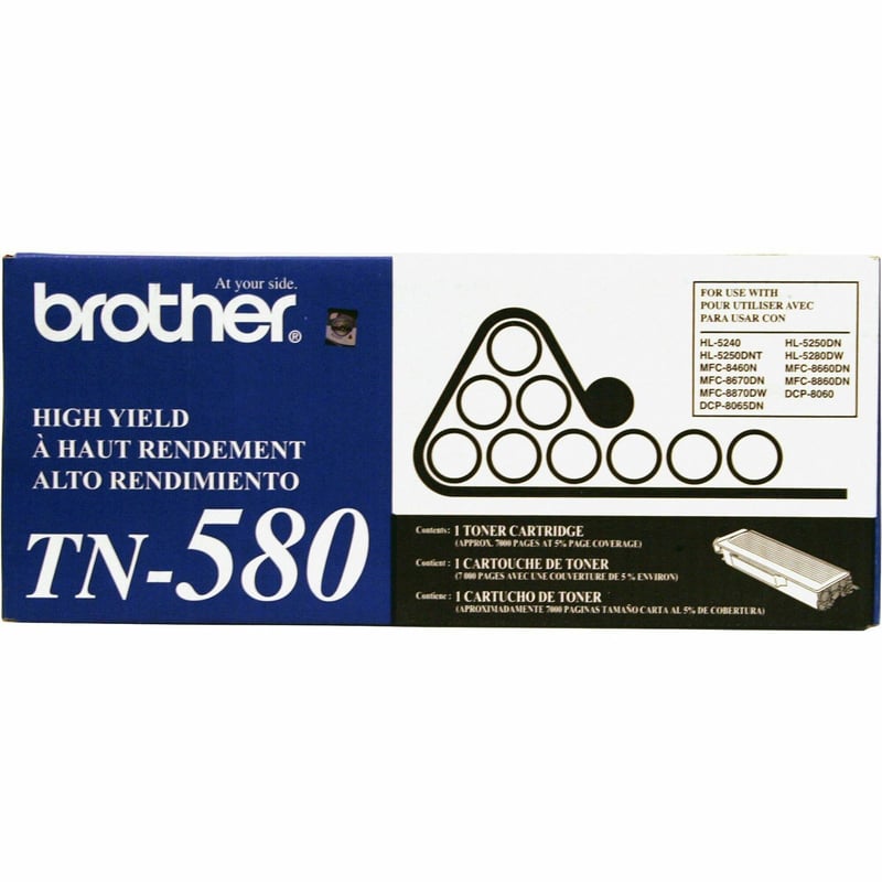 Brother TN580 Original Toner Cartridge - Thumbnail 1