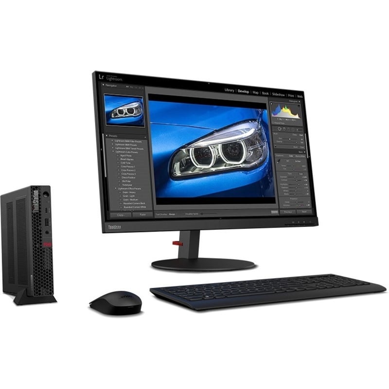 Lenovo ThinkStation P340 30DF0014US Workstation - 1 x Intel i5-10500T - 32 GB - 1 TB SSD - Tiny - Raven Black - Thumbnail 4