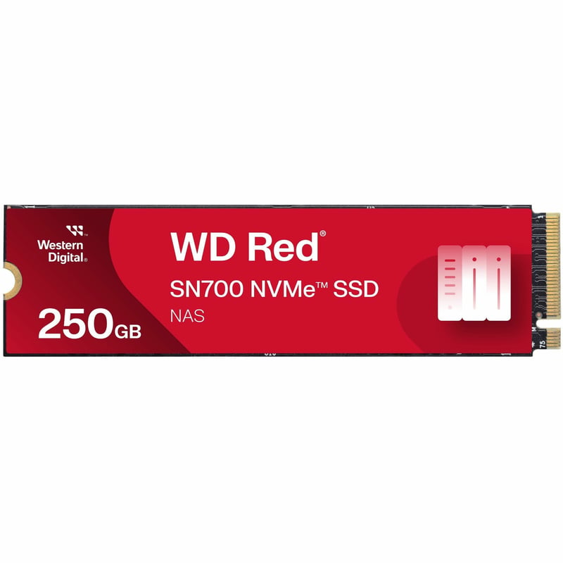 Western Digital Red S700 WDS250G1R0C 250 GB Solid State Drive - M.2 2280 Internal - PCI Express NVMe (PCI Express NVMe 3.0 x4) - Thumbnail 1