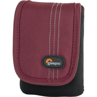 Lowepro Dublin 10 Carrying Case (Pouch) Camera, Camcorder, Accessories - Bordeaux Red, Black - Thumbnail 2