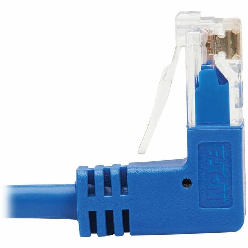 Tripp Lite by Eaton Up/Down-Angle Cat6 Gigabit Molded Slim UTP Ethernet Cable (RJ45 Up-Angle M to RJ45 Down-Angle M) Blue 5 ft. (1.52 m) - Thumbnail 4