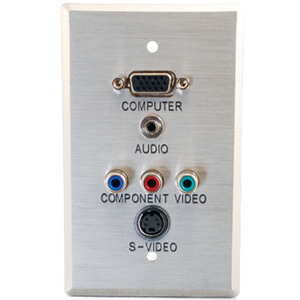 C2G 6 Port Break-Away Audio & Video Faceplate