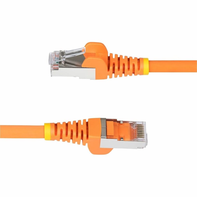 CAT6A ETHERNET CABLE - ORANGE 10GBE S/FTP LSZH 100W POE - Thumbnail 3