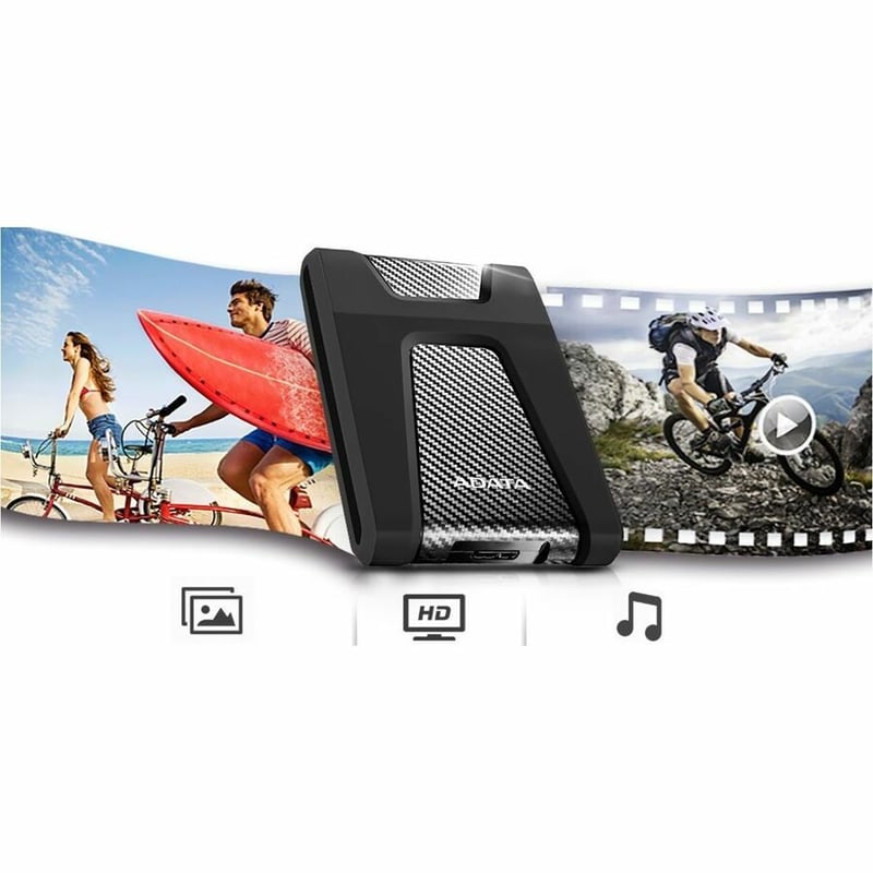Adata HD650 2 TB Hard Drive - External - Black - Thumbnail 5