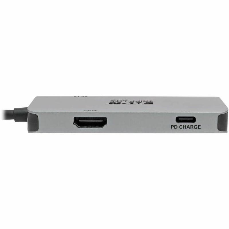 Eaton Tripp Lite Series USB-C Multiport Adapter, 4K HDMI, USB 3.x (5Gbps) Hub Ports, 100W PD Charging, HDCP, Gray - Thumbnail 5
