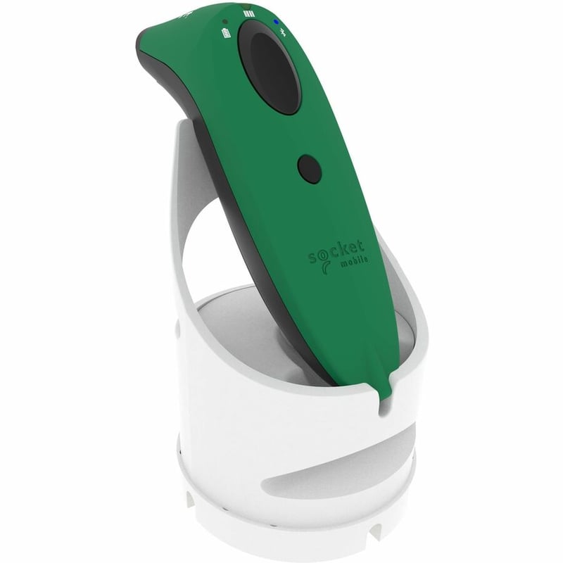 Socket Mobile SocketScan S720, Linear Barcode Plus QR Code Reader, Green & White Dock - Thumbnail 4