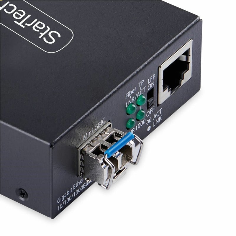GIGABIT SM LC MEDIA CONVERTER 40 KM (24.8 MI) 10/100/1000 MBPS - Thumbnail 4