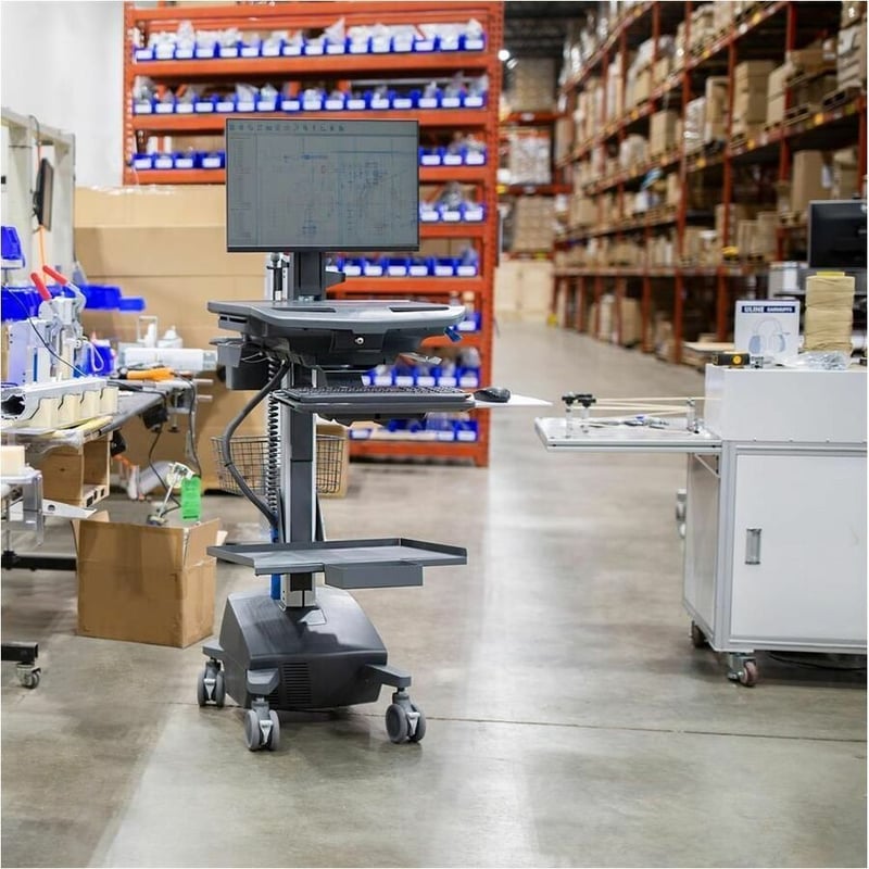 STYLEVIEW CART LCD PIVOT LIFE POWERED UK DARK GREY - Thumbnail 3
