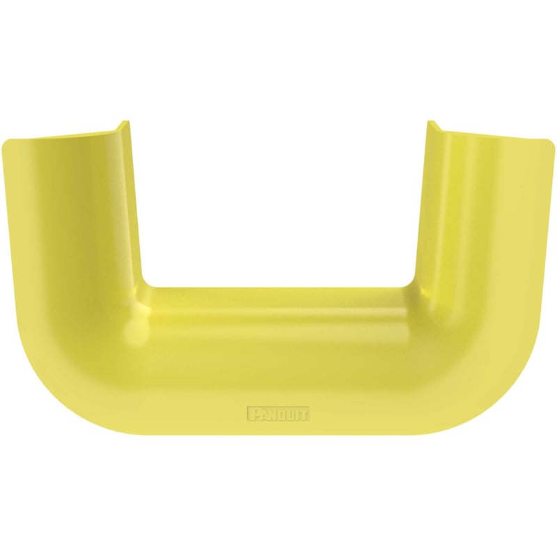 Panduit FiberRunner Bend Radius Control Trumpet, 6x4, Yellow - Thumbnail 1