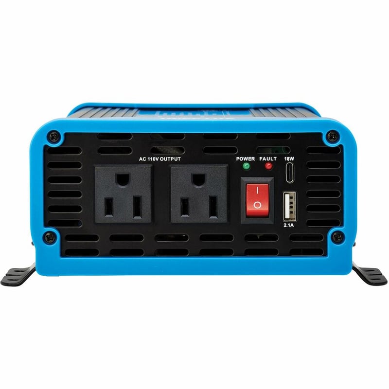 Tripp Lite by Eaton 600W Light-Duty Compact Power Inverter - 2x 5-15R, USB Charging, Pure Sine Wave - Thumbnail 3