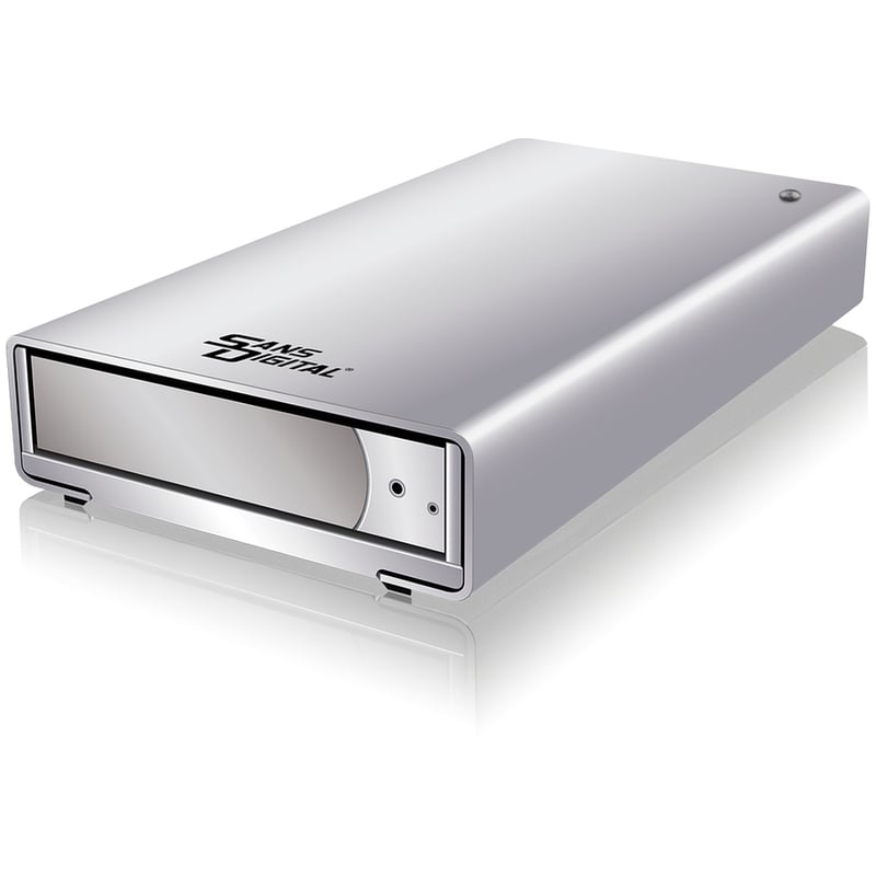 Sans Digital MobileSTOR MS1CT+ Drive Enclosure - FireWire/i.LINK 800, eSATA, USB 3.0 Host Interface External - Silver - Thumbnail 3