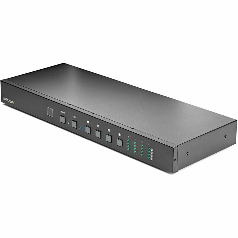 StarTech.com 4x4 HDMI Matrix Switch with Audio and Ethernet Control - 4K 60Hz - HDMI Switcher Box - Rack Mountable - With Remote Ethernet & RS232 Control - Thumbnail 1