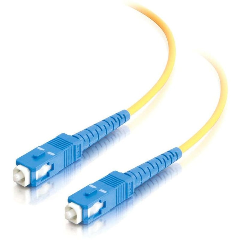 C2G-1m SC-SC 9/125 OS1 Simplex Singlemode PVC Fiber Optic Cable - Yellow - Thumbnail 1