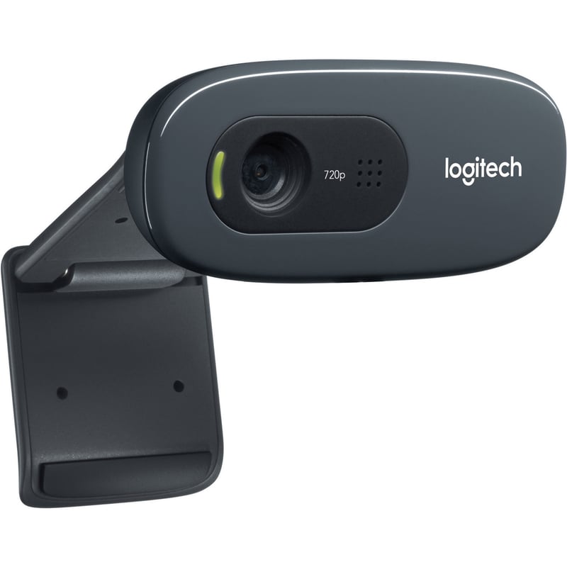 Logitech C270 Webcam - 30 fps - Black - USB 2.0 - 1 Pack(s) - Thumbnail 1