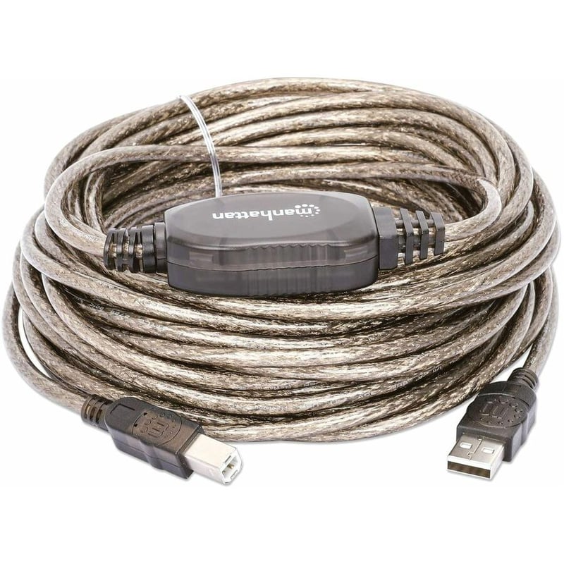 Manhattan Hi-Speed A Male/B Male USB Active Cable, 36' - Thumbnail 3