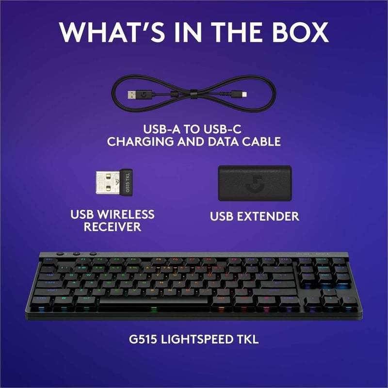 G515 LIGHTSPEED TKL KEYBOARD BLACK LINEAR